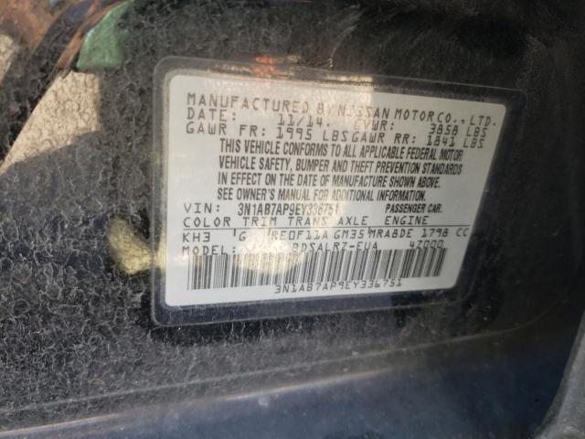 Photo 9 VIN: 3N1AB7AP9EY336751 - NISSAN SENTRA S 