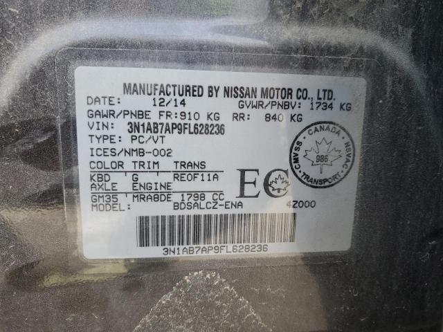 Photo 11 VIN: 3N1AB7AP9FL628236 - NISSAN SENTRA 