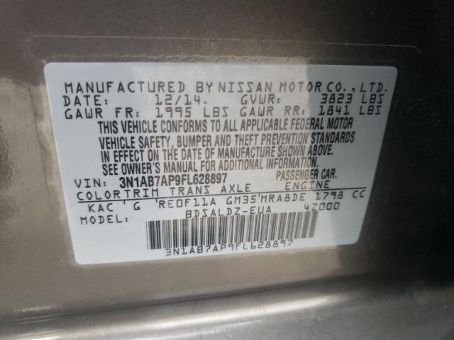 Photo 9 VIN: 3N1AB7AP9FL628897 - NISSAN SENTRA S 