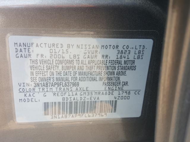 Photo 9 VIN: 3N1AB7AP9FL637969 - NISSAN SENTRA 