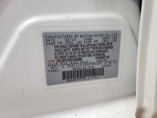 Photo 9 VIN: 3N1AB7AP9FL643366 - NISSAN SENTRA S 