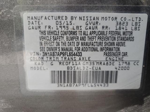 Photo 11 VIN: 3N1AB7AP9FL654433 - NISSAN SENTRA 