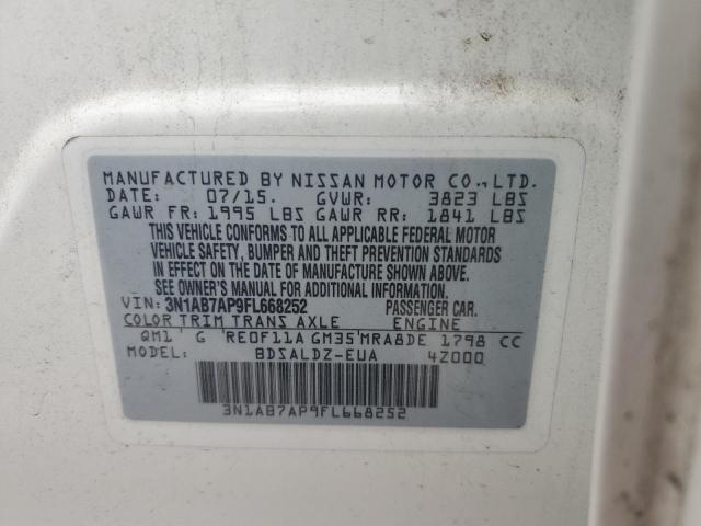 Photo 12 VIN: 3N1AB7AP9FL668252 - NISSAN SENTRA 