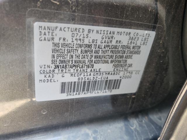 Photo 9 VIN: 3N1AB7AP9FL671670 - NISSAN SENTRA S 