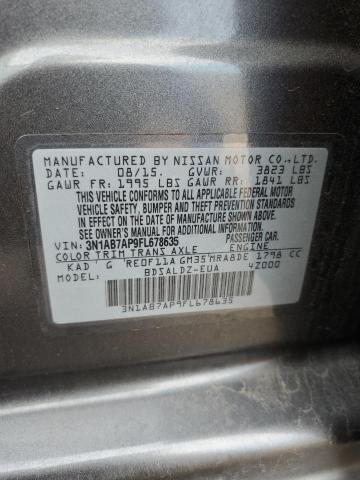 Photo 11 VIN: 3N1AB7AP9FL678635 - NISSAN SENTRA S 