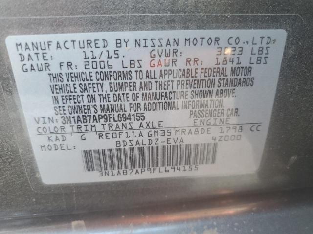 Photo 11 VIN: 3N1AB7AP9FL694155 - NISSAN SENTRA S 