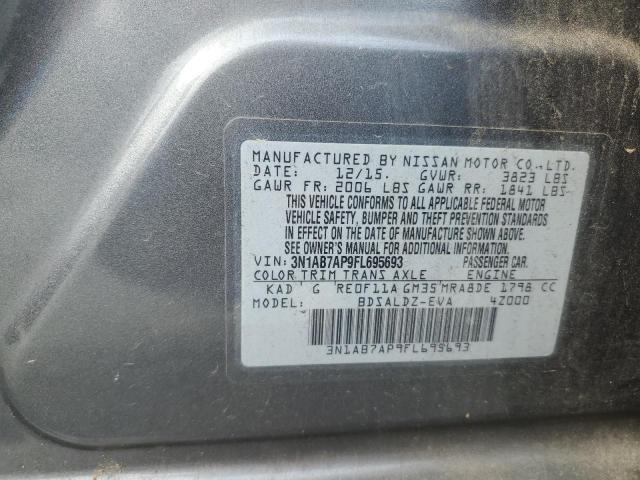 Photo 12 VIN: 3N1AB7AP9FL695693 - NISSAN SENTRA S 