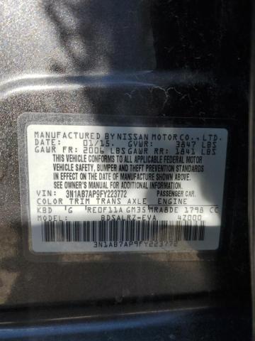 Photo 11 VIN: 3N1AB7AP9FY223772 - NISSAN SENTRA S 