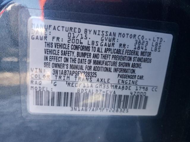 Photo 9 VIN: 3N1AB7AP9FY228325 - NISSAN SENTRA S 