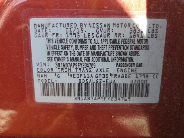 Photo 12 VIN: 3N1AB7AP9FY234769 - NISSAN SENTRA 