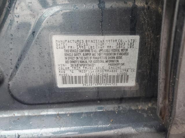 Photo 11 VIN: 3N1AB7AP9FY244721 - NISSAN SENTRA S 