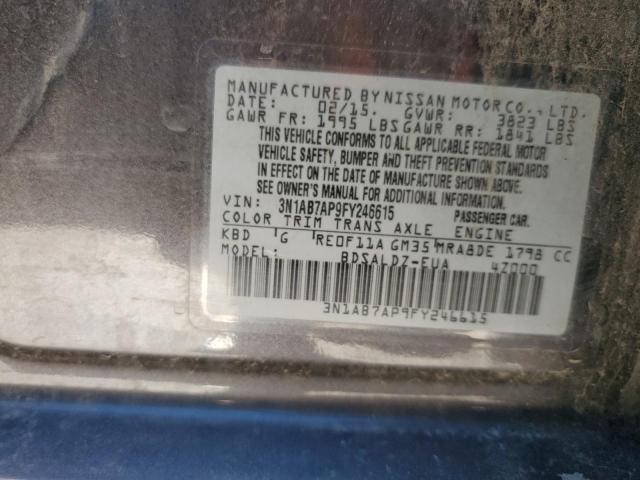 Photo 12 VIN: 3N1AB7AP9FY246615 - NISSAN SENTRA S 