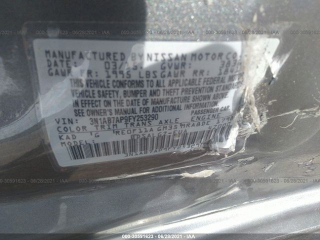 Photo 8 VIN: 3N1AB7AP9FY253290 - NISSAN SENTRA 