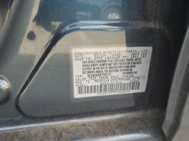 Photo 11 VIN: 3N1AB7AP9FY263172 - NISSAN SENTRA S 