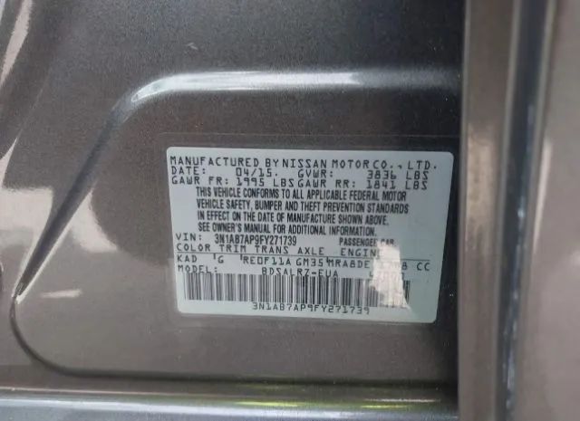 Photo 8 VIN: 3N1AB7AP9FY271739 - NISSAN SENTRA 