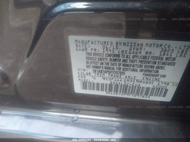 Photo 8 VIN: 3N1AB7AP9FY297855 - NISSAN SENTRA 