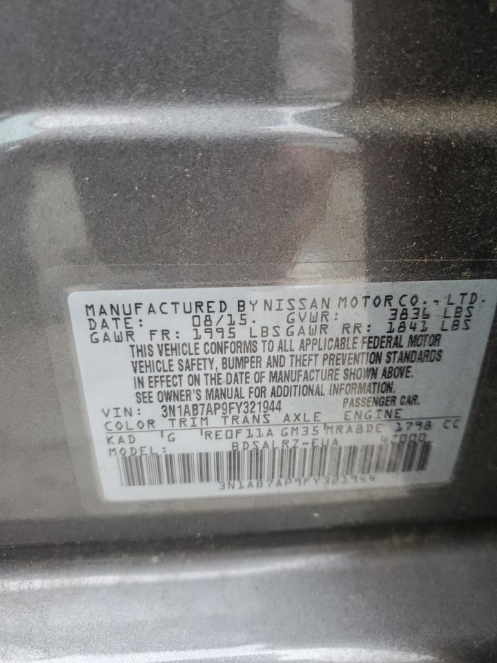 Photo 12 VIN: 3N1AB7AP9FY321944 - NISSAN SENTRA 