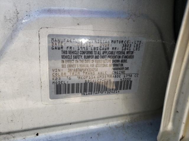 Photo 9 VIN: 3N1AB7AP9FY324214 - NISSAN SENTRA S 