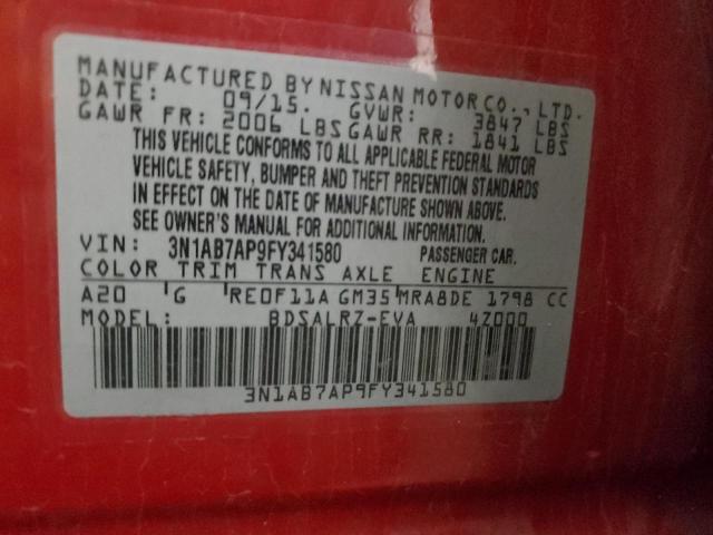 Photo 11 VIN: 3N1AB7AP9FY341580 - NISSAN SENTRA S 