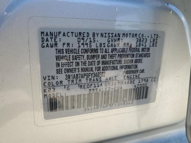 Photo 11 VIN: 3N1AB7AP9FY348562 - NISSAN SENTRA S 