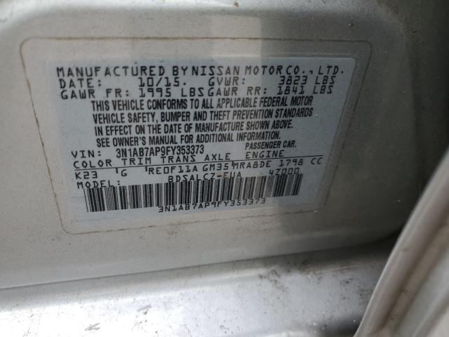 Photo 11 VIN: 3N1AB7AP9FY353373 - NISSAN SENTRA 