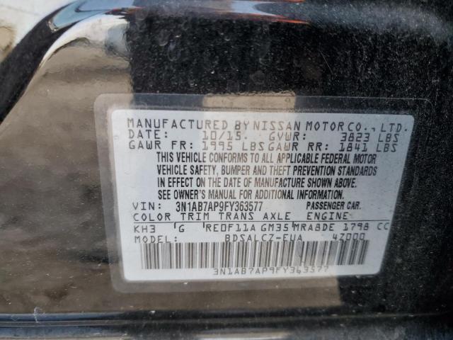 Photo 11 VIN: 3N1AB7AP9FY363577 - NISSAN SENTRA S 