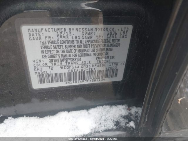 Photo 8 VIN: 3N1AB7AP9FY383134 - NISSAN SENTRA 