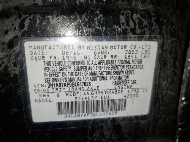 Photo 12 VIN: 3N1AB7AP9GL647628 - NISSAN SENTRA 