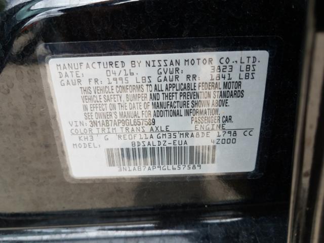 Photo 9 VIN: 3N1AB7AP9GL657589 - NISSAN SENTRA 