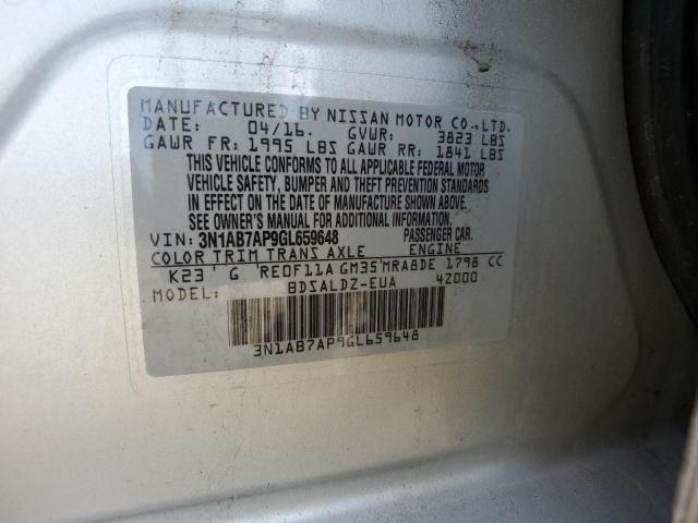 Photo 12 VIN: 3N1AB7AP9GL659648 - NISSAN SENTRA S 