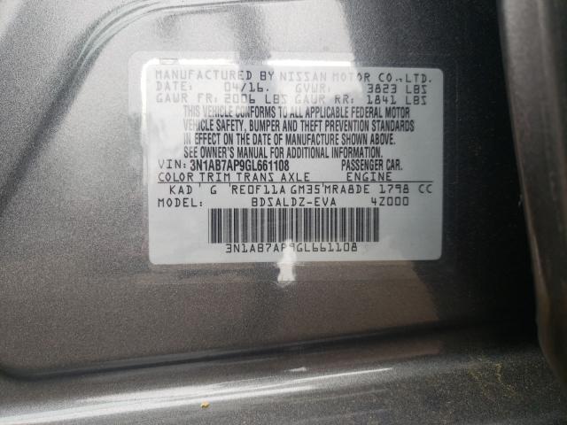 Photo 9 VIN: 3N1AB7AP9GL661108 - NISSAN SENTRA S 