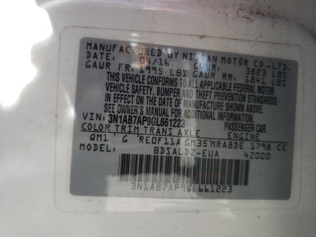 Photo 9 VIN: 3N1AB7AP9GL661223 - NISSAN SENTRA S 