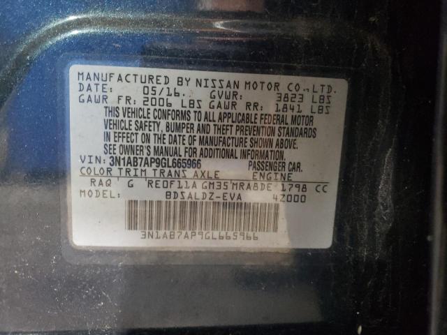 Photo 12 VIN: 3N1AB7AP9GL665966 - NISSAN SENTRA 