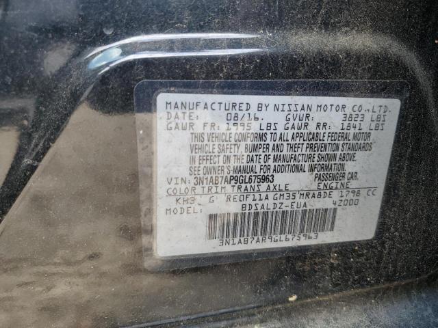 Photo 12 VIN: 3N1AB7AP9GL675963 - NISSAN SENTRA 