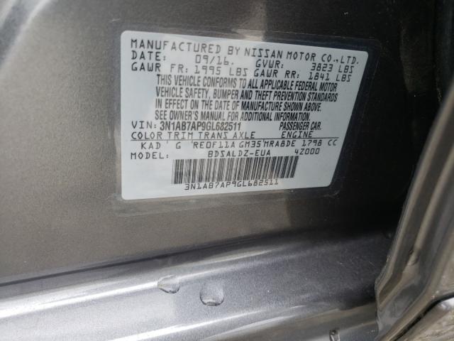 Photo 9 VIN: 3N1AB7AP9GL682511 - NISSAN SENTRA S 