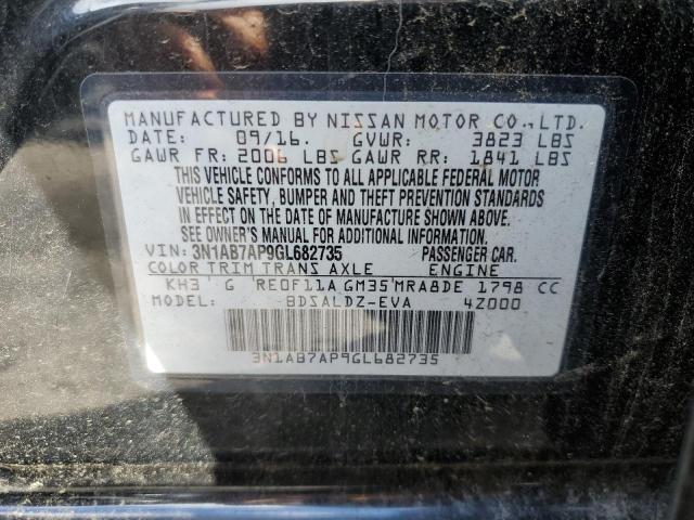 Photo 11 VIN: 3N1AB7AP9GL682735 - NISSAN SENTRA S 