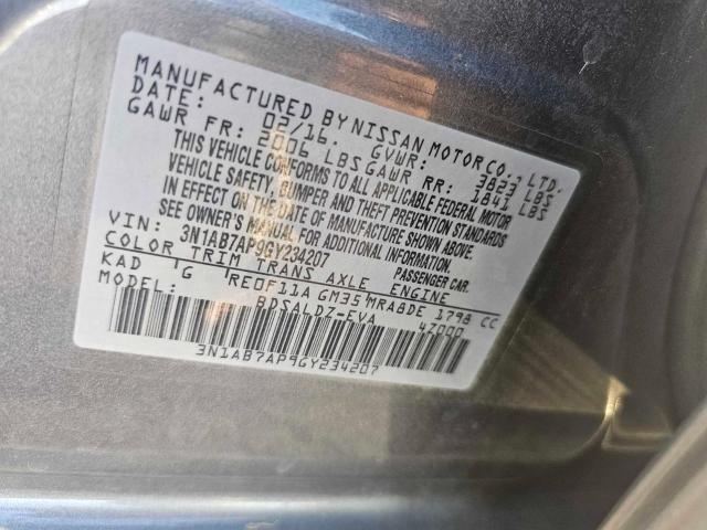 Photo 9 VIN: 3N1AB7AP9GY234207 - NISSAN SENTRA S 