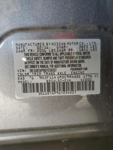 Photo 11 VIN: 3N1AB7AP9GY234207 - NISSAN SENTRA S 