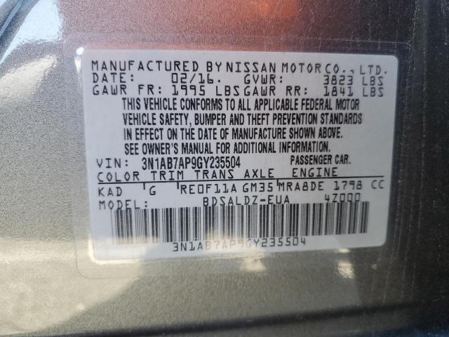 Photo 11 VIN: 3N1AB7AP9GY235504 - NISSAN SENTRA 