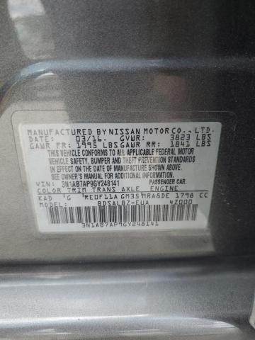 Photo 12 VIN: 3N1AB7AP9GY248141 - NISSAN SENTRA S 