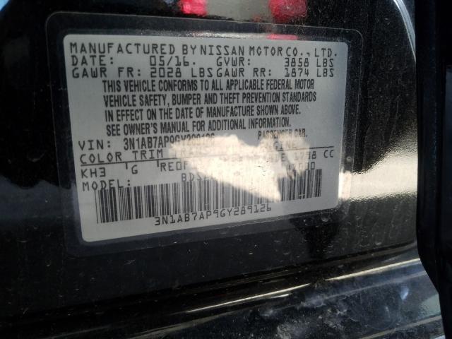 Photo 9 VIN: 3N1AB7AP9GY289126 - NISSAN SENTRA S 