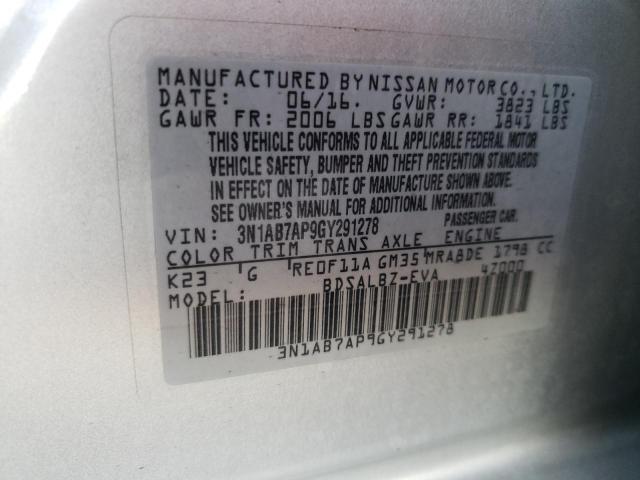 Photo 12 VIN: 3N1AB7AP9GY291278 - NISSAN SENTRA S 