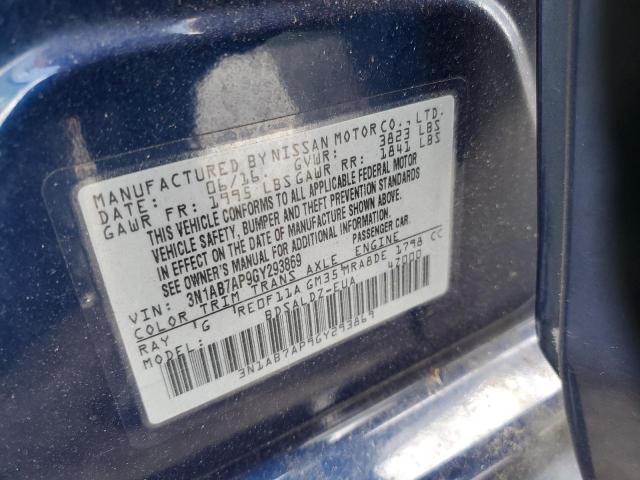 Photo 11 VIN: 3N1AB7AP9GY293869 - NISSAN SENTRA 