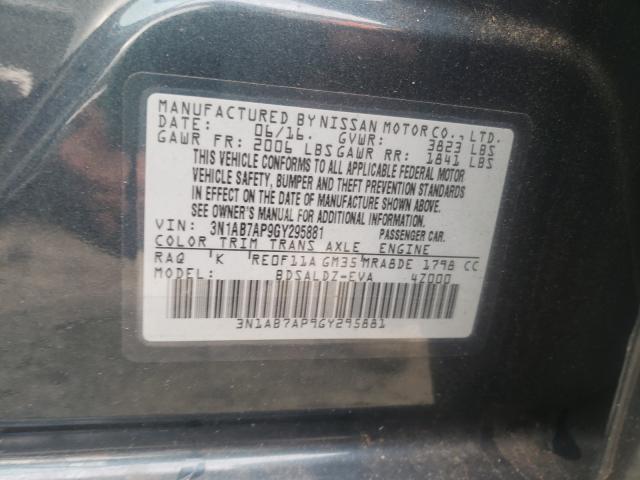 Photo 9 VIN: 3N1AB7AP9GY295881 - NISSAN SENTRA S 