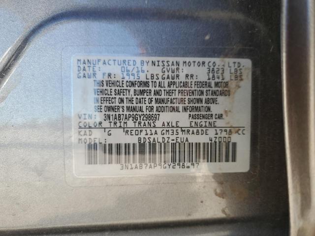 Photo 11 VIN: 3N1AB7AP9GY298697 - NISSAN SENTRA 