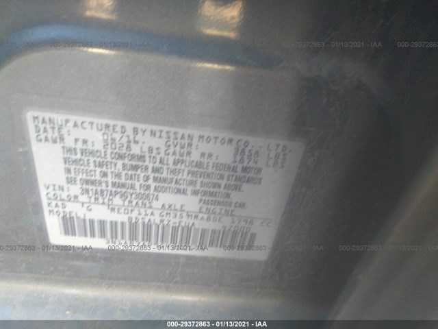 Photo 8 VIN: 3N1AB7AP9GY300674 - NISSAN SENTRA 