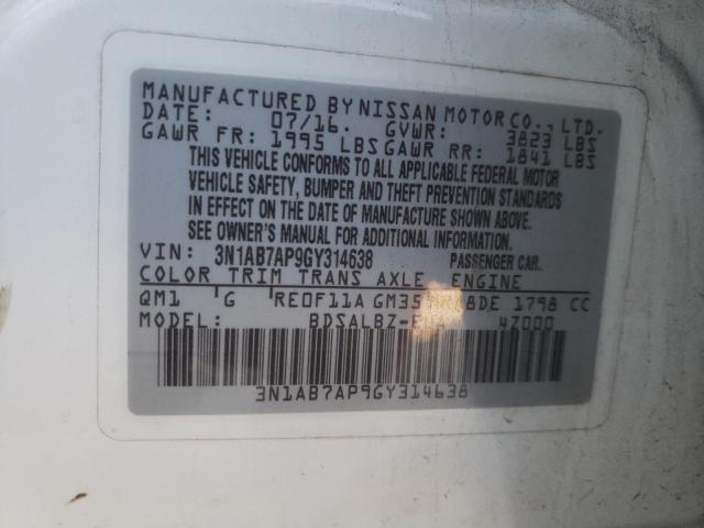 Photo 11 VIN: 3N1AB7AP9GY314638 - NISSAN SENTRA 