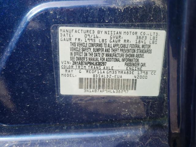 Photo 11 VIN: 3N1AB7AP9HL638297 - NISSAN SENTRA S 