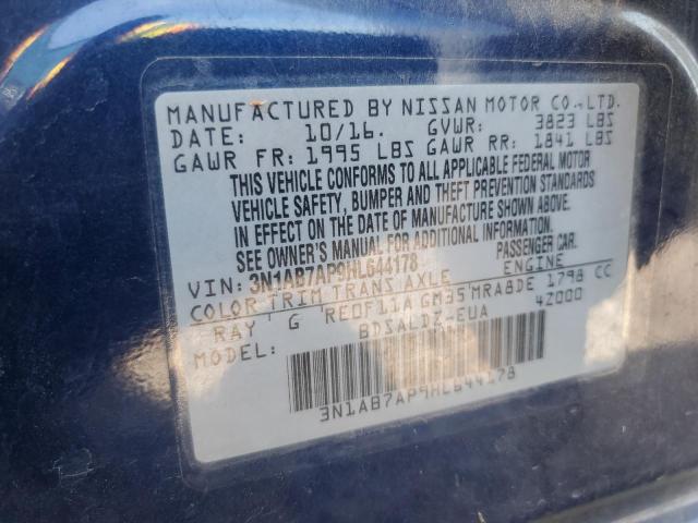 Photo 11 VIN: 3N1AB7AP9HL644178 - NISSAN SENTRA S 