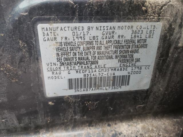 Photo 11 VIN: 3N1AB7AP9HL673809 - NISSAN SENTRA S 